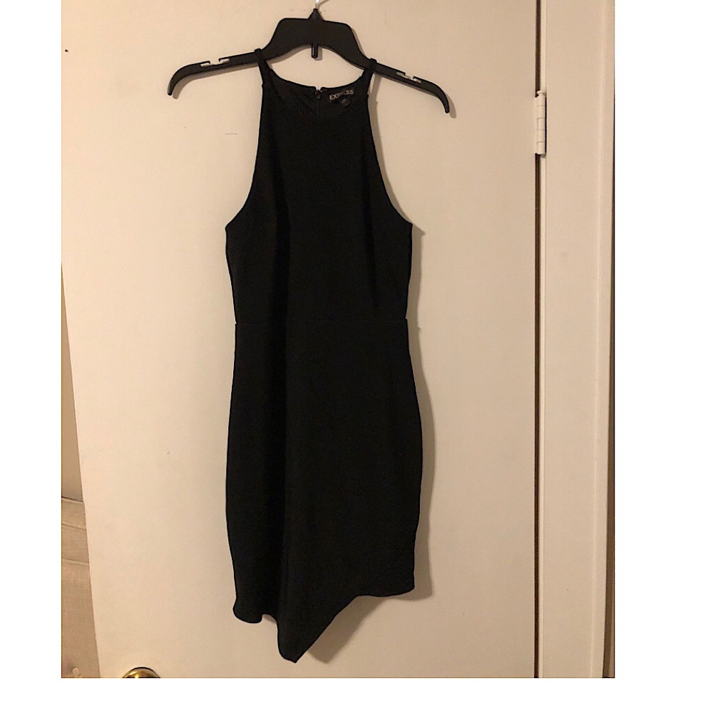 Black bodycon dress